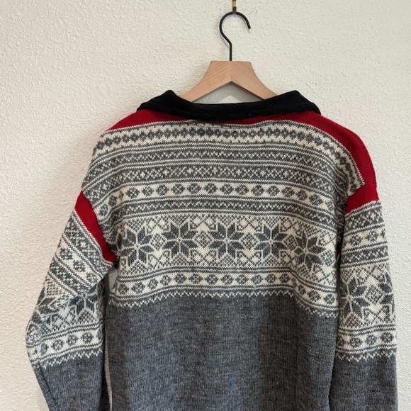 Bertind of Norway Sweater Adult Small 100% Merino Wool Fair Isles Snowflake Soft - Picture 6 of 7